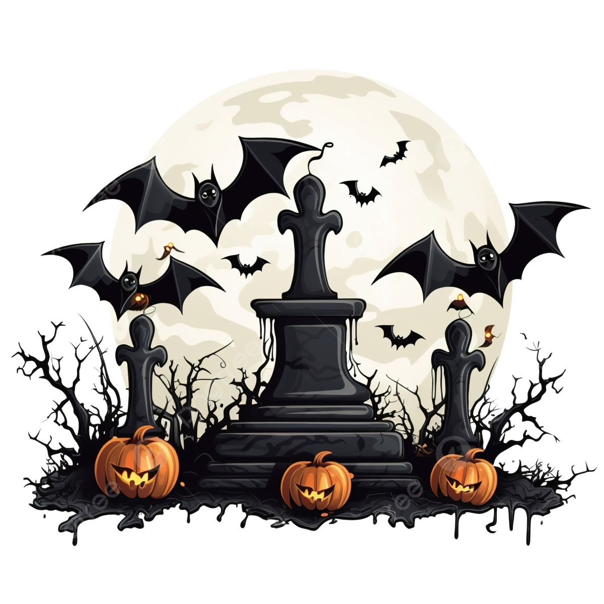 Wallpaper #80b81 Halloween Moon Bats Clipart Halloween Clipart Bats Etsy