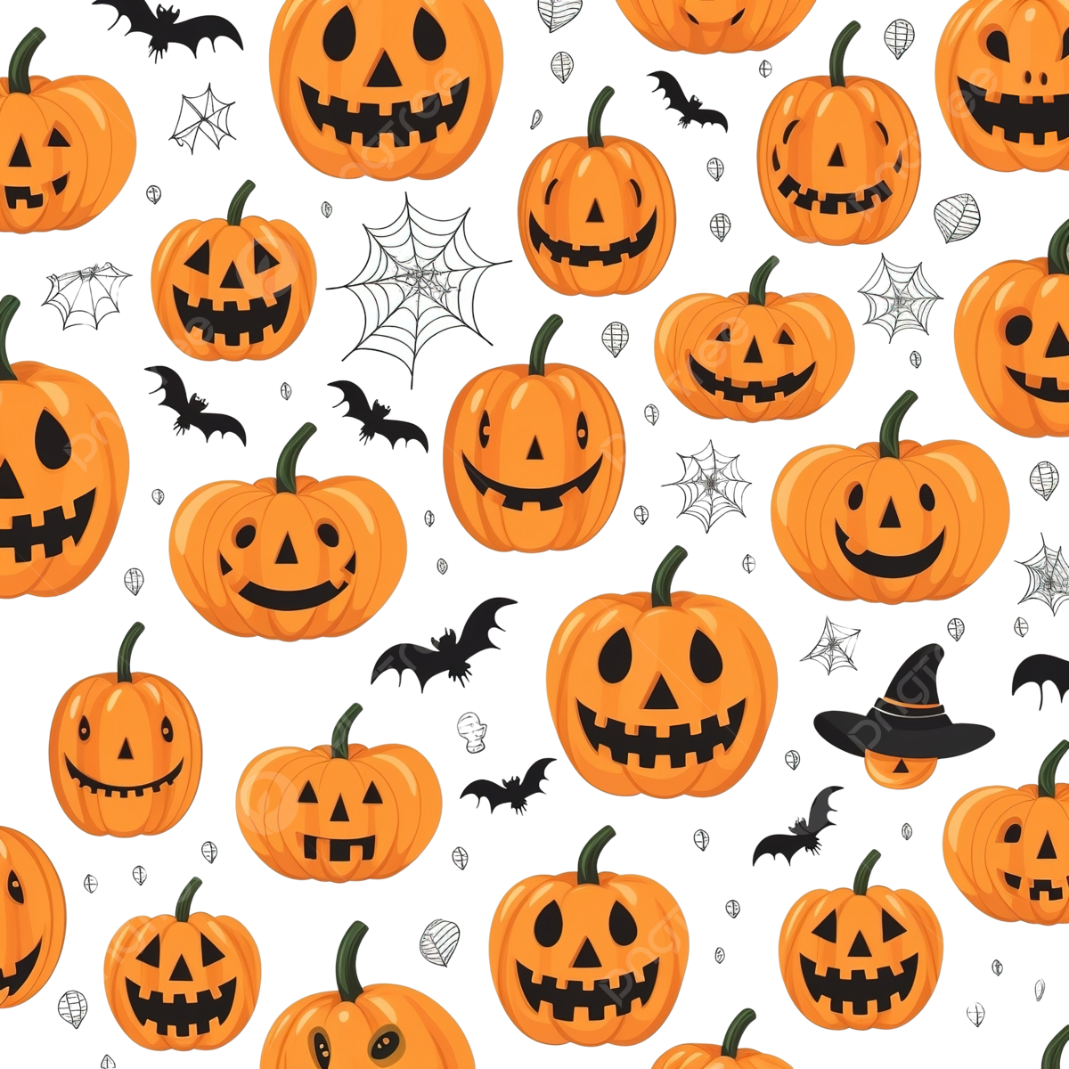 Wallpaper #R_S4OZMBKFX8bn3rxndT203 Seamless Vector Pattern for Halloween Design Halloween Symbols Pumpkin