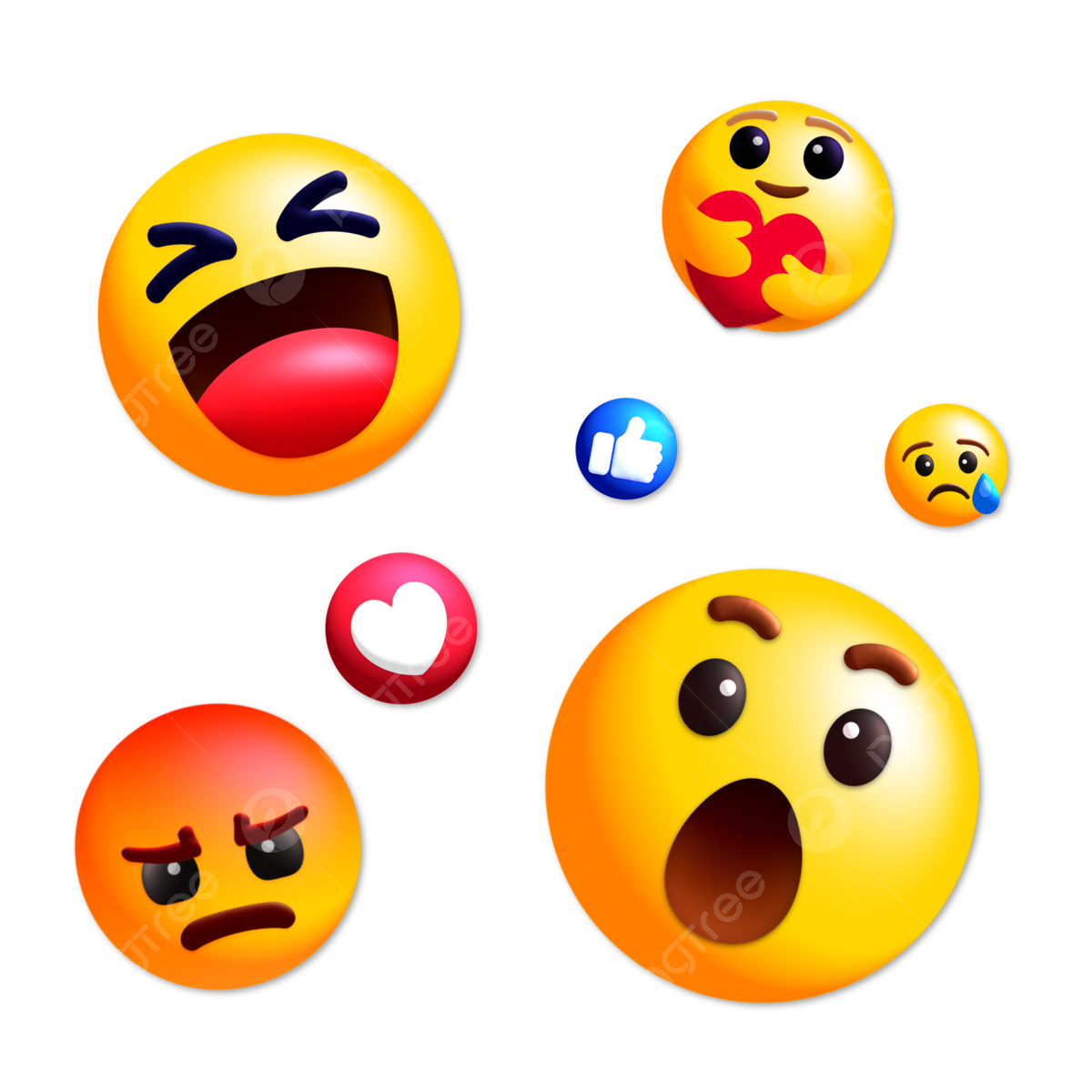 Wallpaper #SrnJ3pIBJvJKYCmEkwfM90 Facebook Emojis 3D Vector Facebook Emoji Icon 3D in the Air Facebook