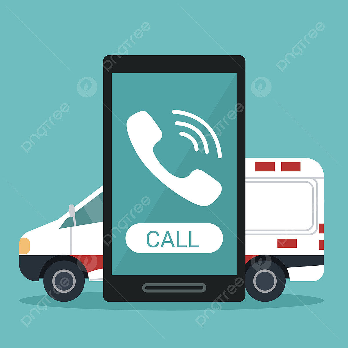 Wallpaper #xGfjC5MBSpphPi3-X9uq380 Ambulance Emergency Vector Art Png Design of an Emergency Call to an