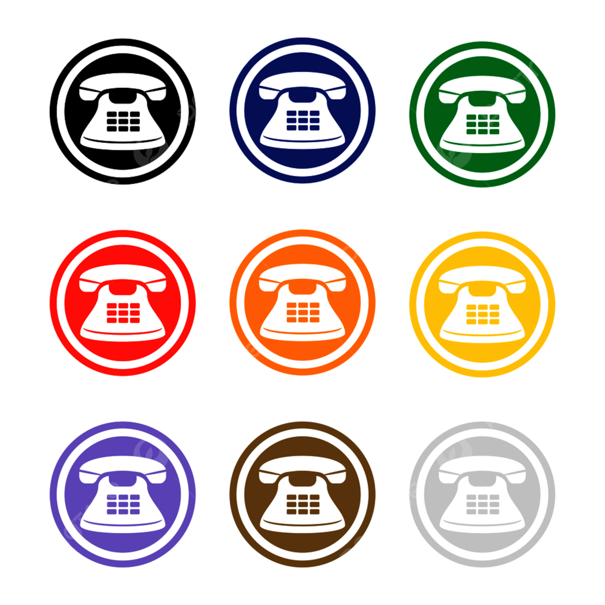 Wallpaper #-_8TapMB3lSXT3zUx-Vv337 Phone Settings Vector HD Png Images Set of Colorful Phone Icons Call