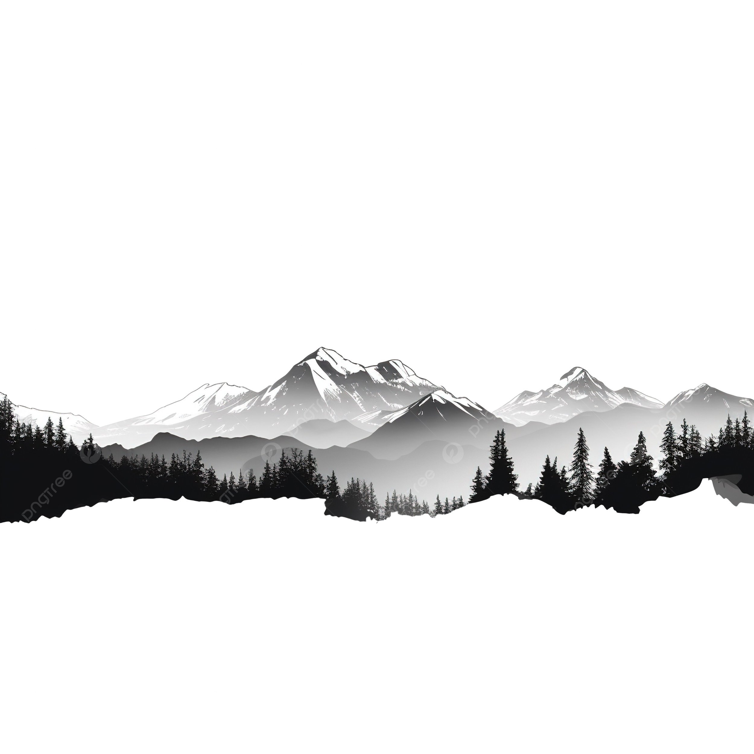 Wallpaper #x--qS5MBMN-XEVvVnztn43 Beautiful Mountain Silhouette AI Generated Mountain Sun Tree Png