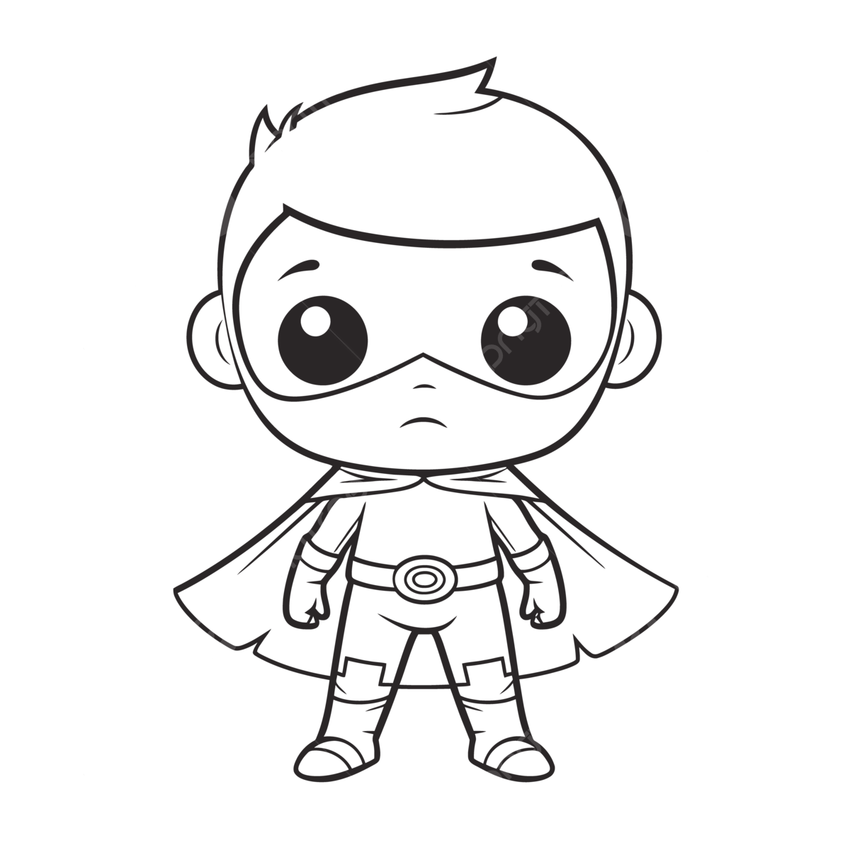 Wallpaper #cWeA_JIBSpphPi3-wpho180 Cute Boys Superhero Coloring Page Outline Sketch Drawing Vector