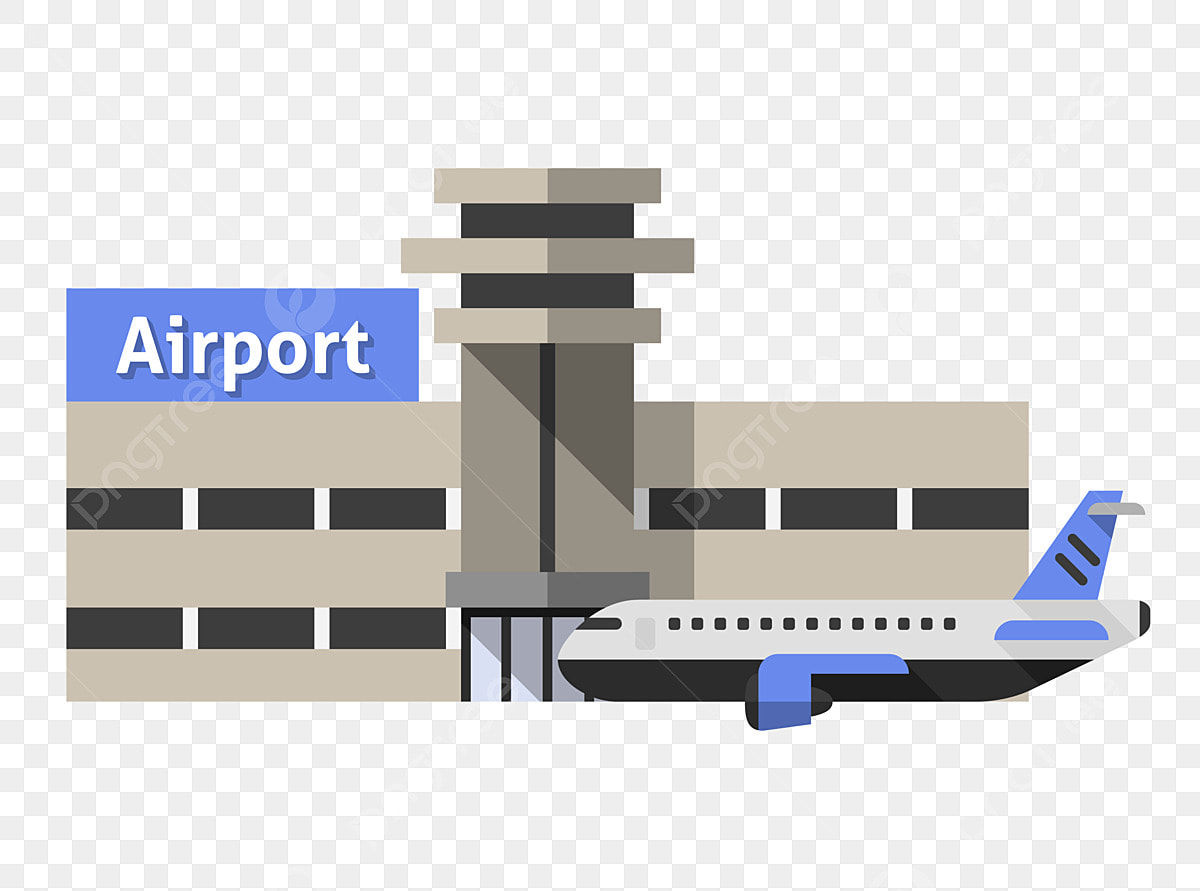 Wallpaper #dmfr65IBSpphPi3-5U-B325 Airport Building Vector Art Png Airport Building Illustration