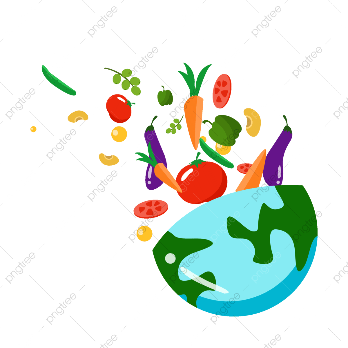 Wallpaper #_Gep6ZIBSpphPi3-WkJU271 Earth Food Hand Drawn Cartoon Elements Food Food Element Ingredients