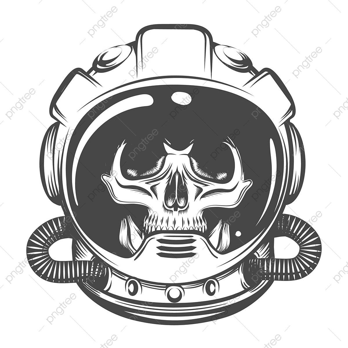 Wallpaper #2BGgM5MBXrlMTfB5u0qk298 Gambar Tato Tengkorak Di Helm Astronot Terisolasi Di Atas Putih
