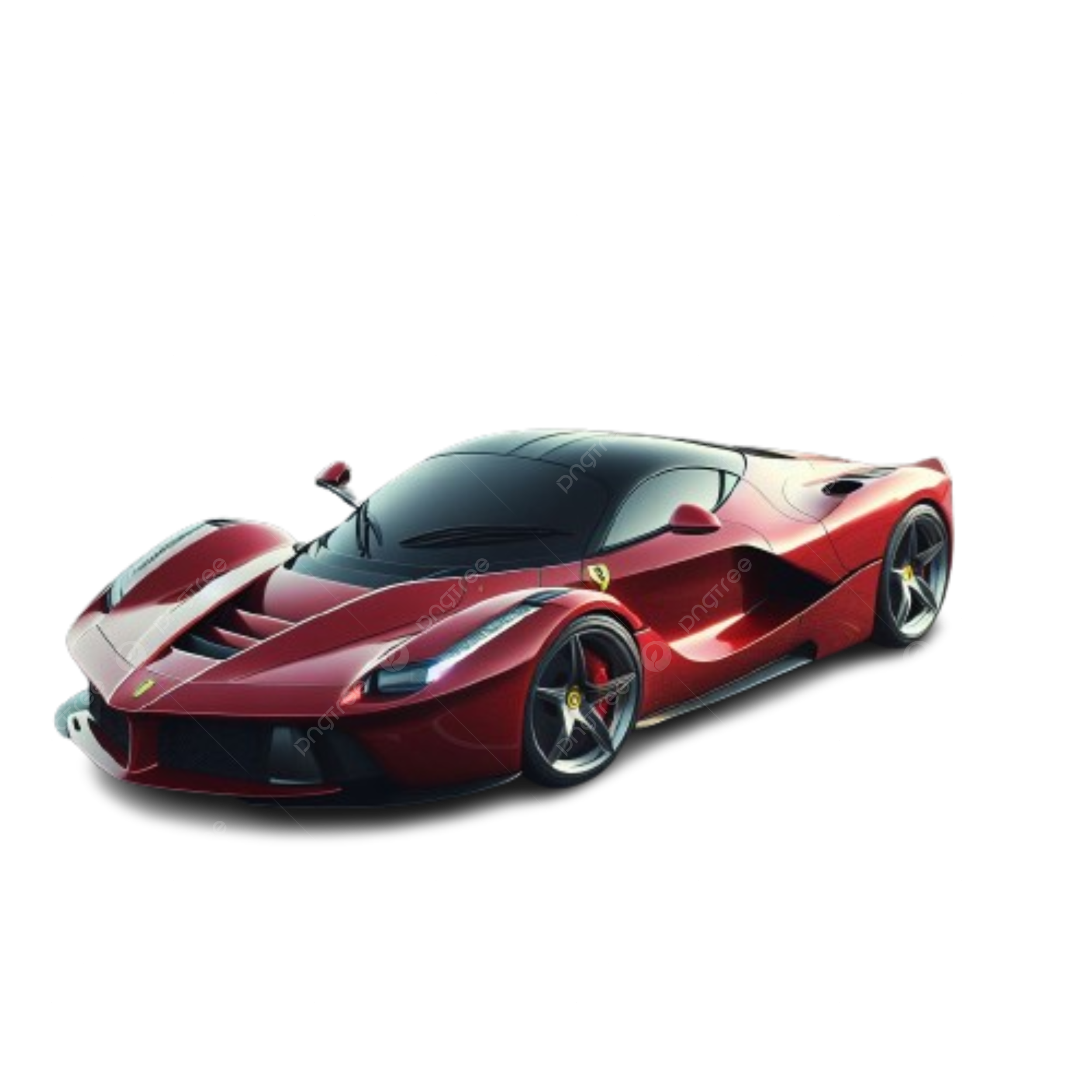Wallpaper #dJ_uWZMBcUVgGJNourKr285 1 a Red Ferrari Laferrari Car Speeding Through Virtual Game Environment
