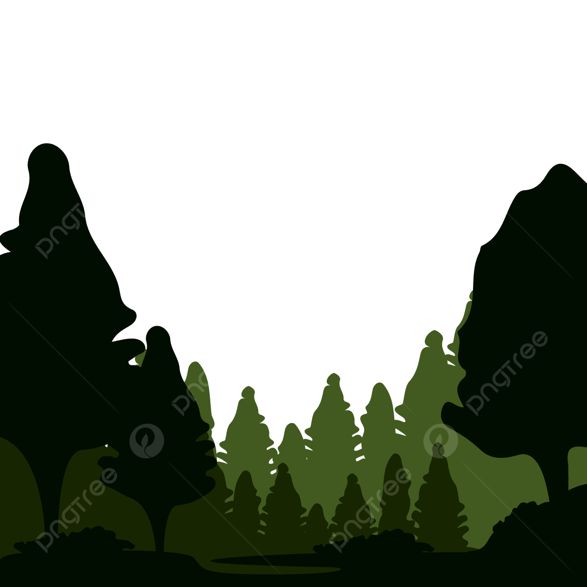 Wallpaper #lGcDC5MBSpphPi3-T9ct266 Silhouette Illustration Forest Design Background Forest Illustration