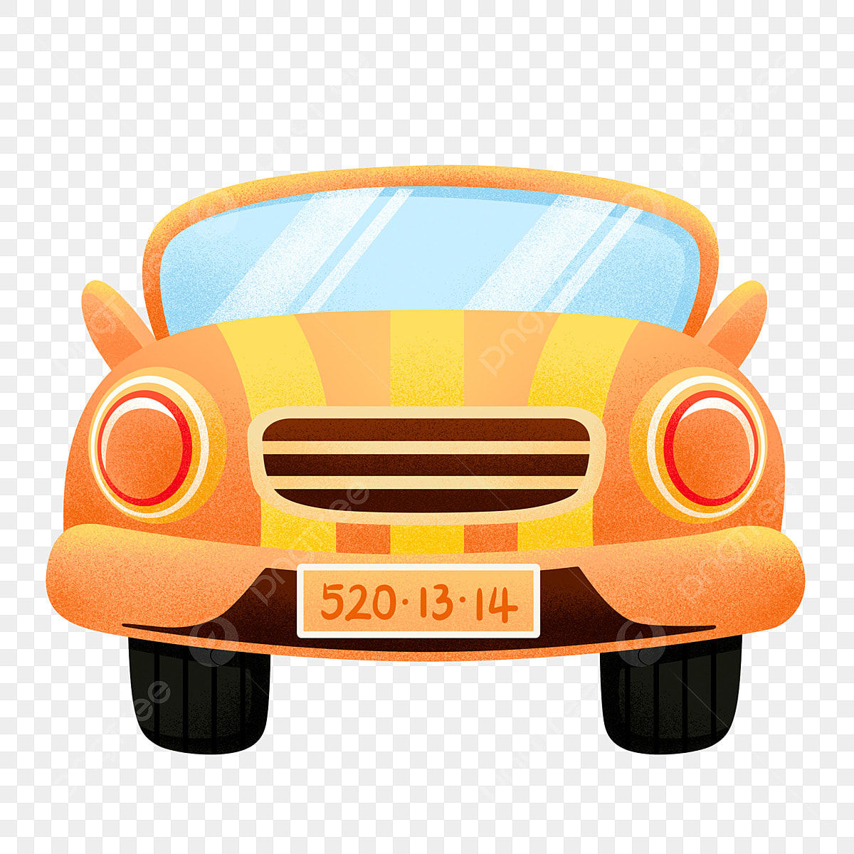 Wallpaper #60421 Yellow Mini Car Cartoon Vector Illustration 1910070 Vector Art at Vecteezy