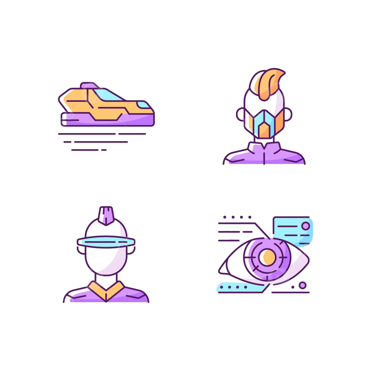Wallpaper #sWilJJMBSpphPi3-kTmc22 Set of Rgb Color Icons for Scifi and Cyberpunk Themes Vector Car