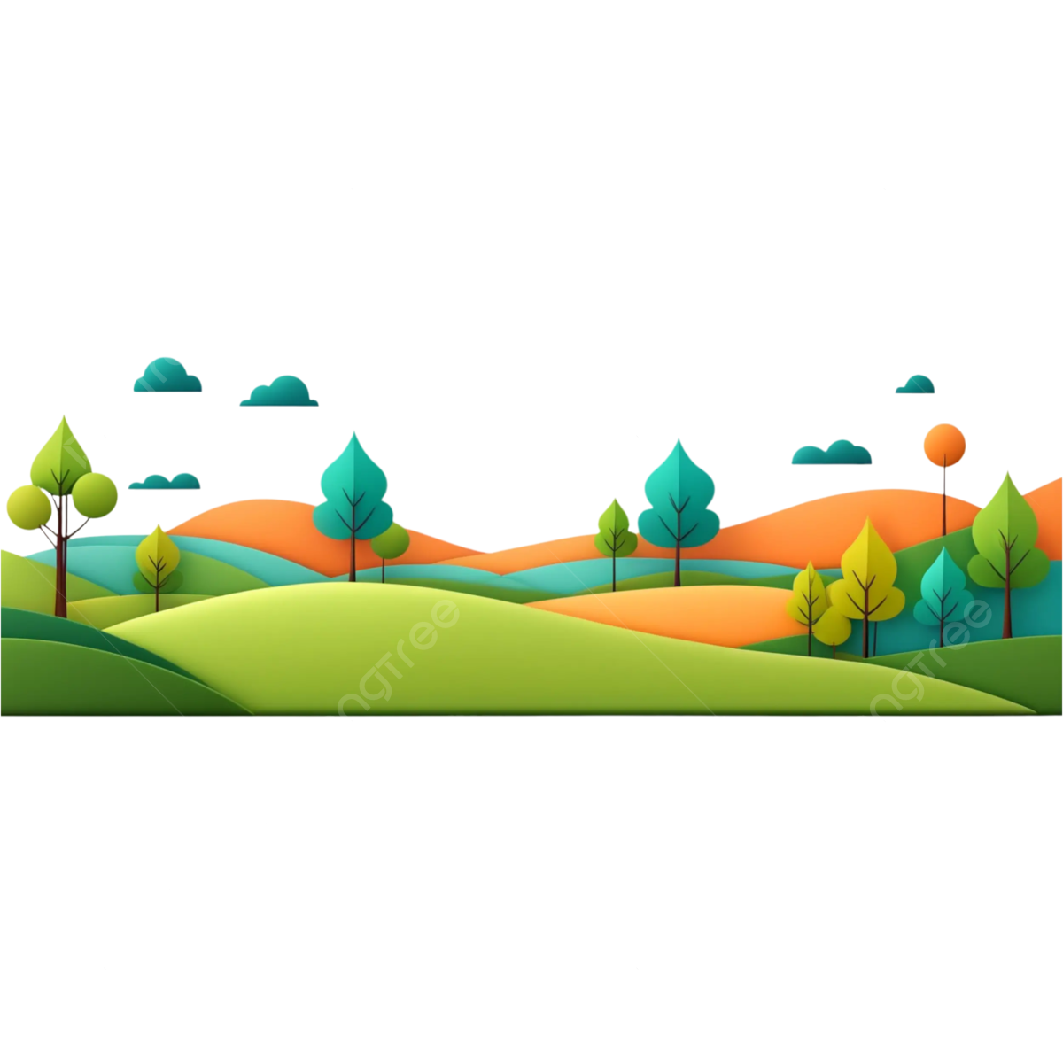 Wallpaper #gHdqKJMB-pgBXx60Yaql367 Abstract Nature View Cartoon Illustration Element Design Png