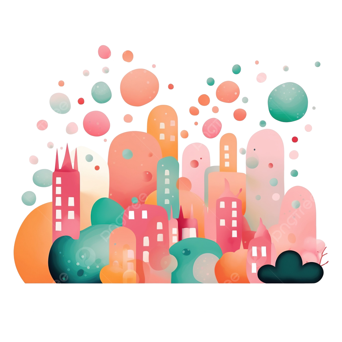 Wallpaper #7We4_5IBSpphPi3-L6PI185 Aesthetic Organic Blobs City Background Shape Cute Aesthetic Organic
