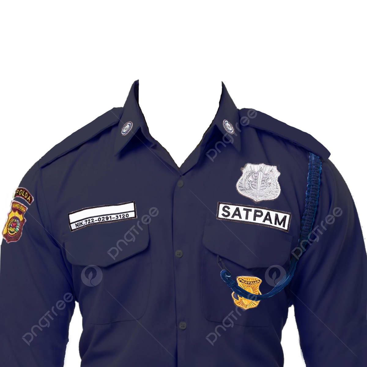Wallpaper #xuqKVZMBlwTYPL18yg2e239 Dark Blue Long Sleeve Security Guard Uniform Photo Template Security