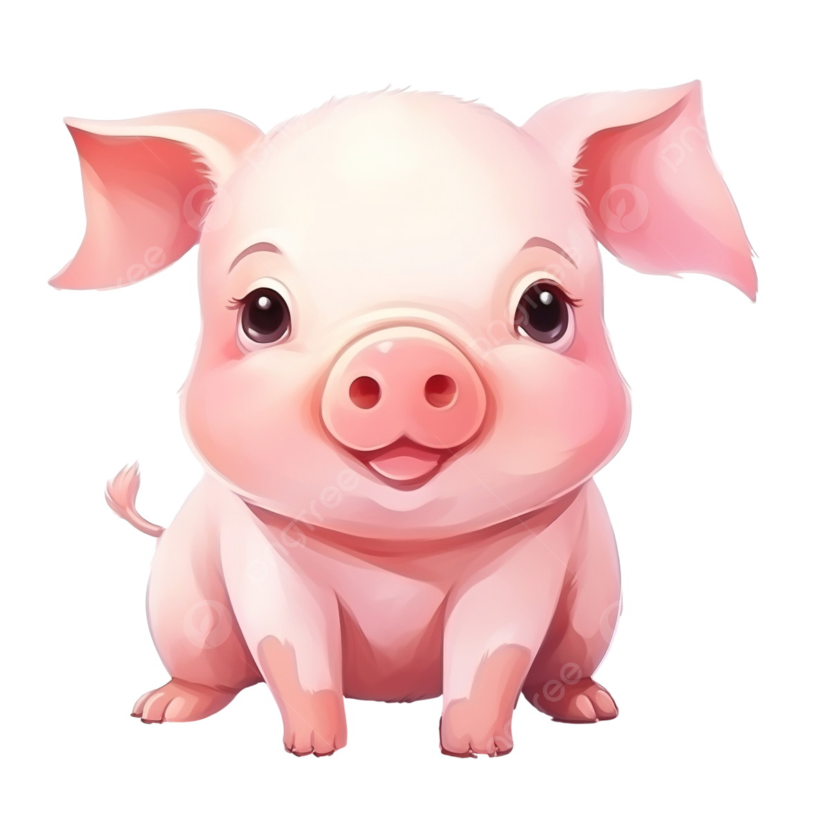Wallpaper #OmeU-JIBSpphPi3-QYpX271 Pink Pig Illustration of Cute Pink Pig Head Png Transparent Image