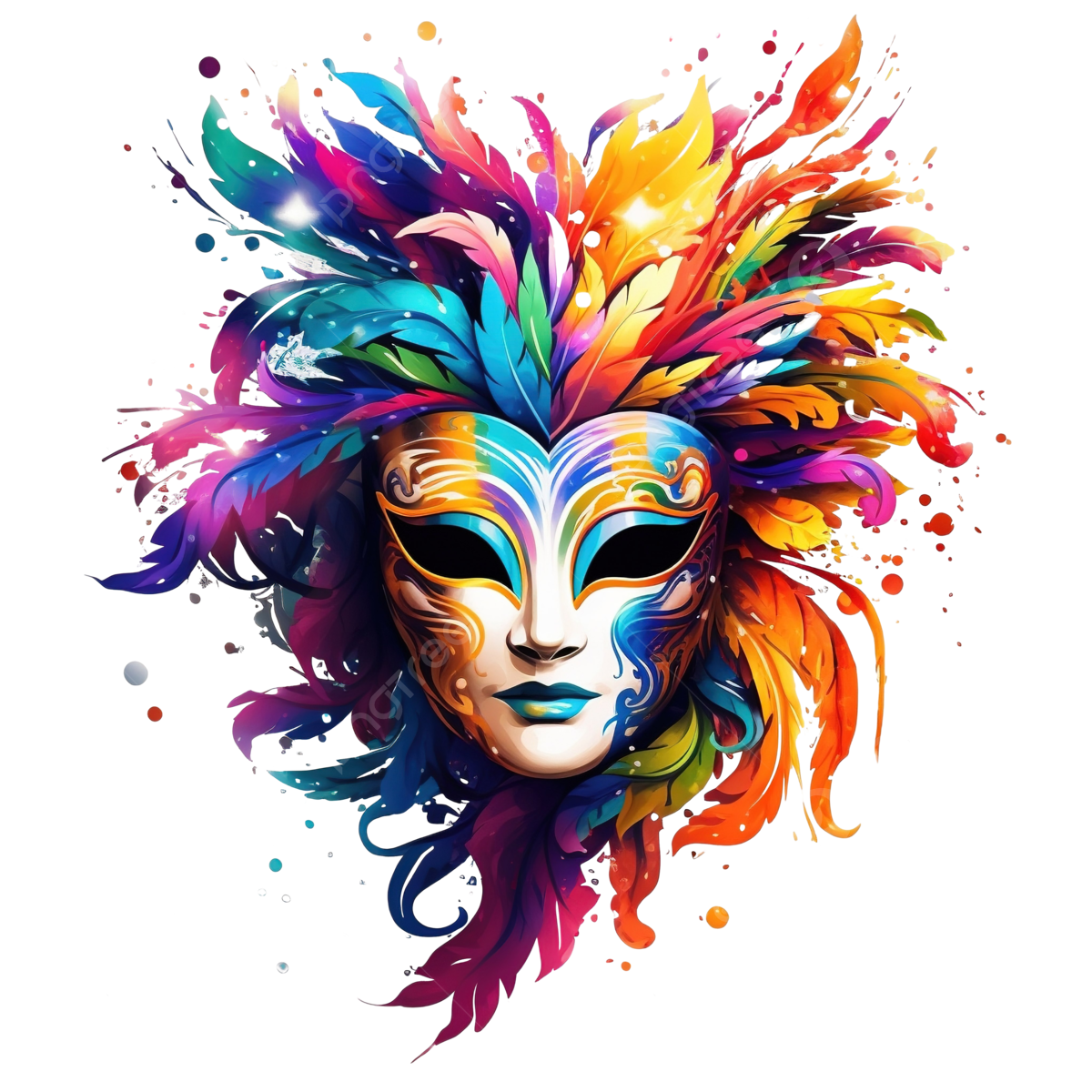 Wallpaper #421CbJcBycdYOYFTknLy149 Brazilian Venetian Mask Carnival Colorful Splash Art Masquerade Mardi