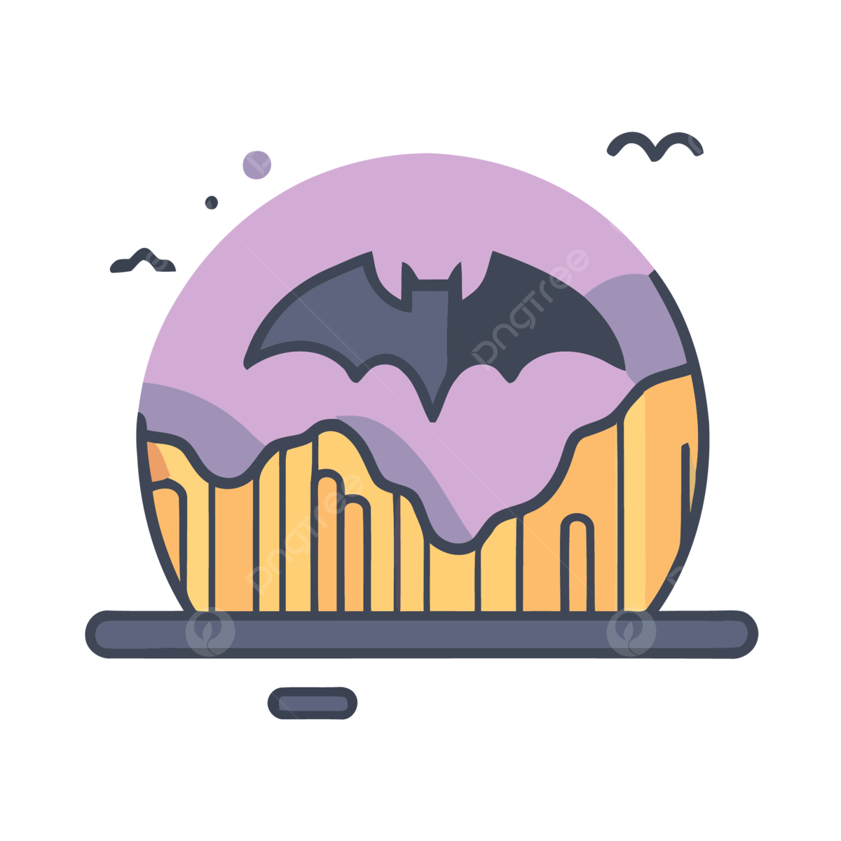Wallpaper #6lZ8eJcBsd6xcFiEm9rx82 Bat Icon on Top of a Flat Landscape Vector a Lineal Icon Depicting Bat