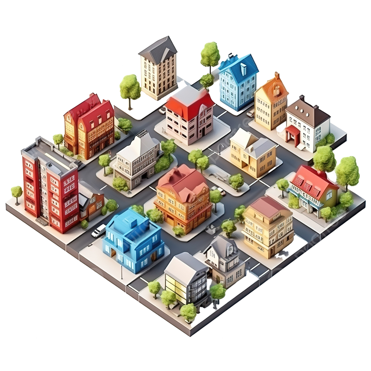 Wallpaper #aWfA6pIBSpphPi3-sEia263 Isometric Buildings on Board Game City Building Business Png