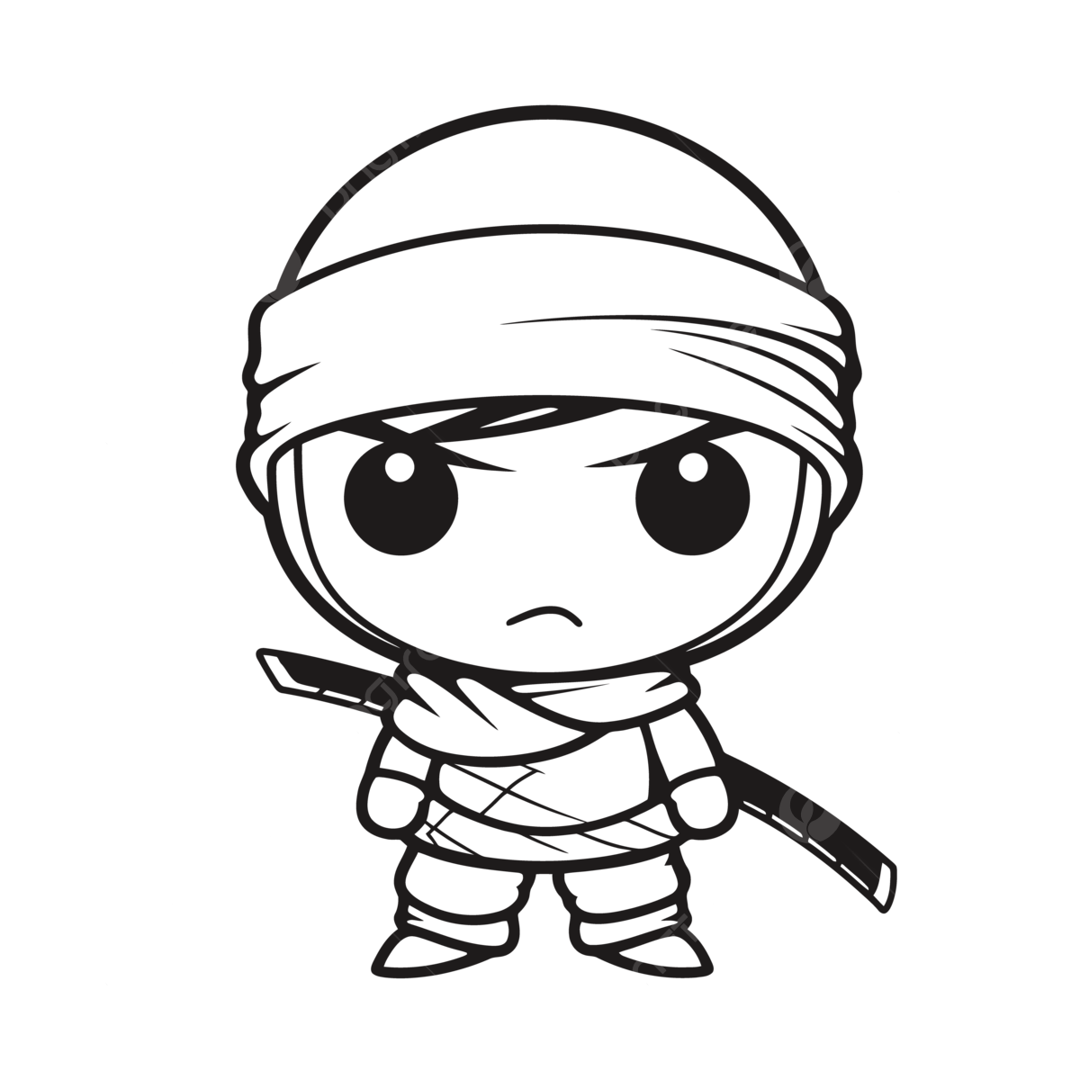 Wallpaper #3G0Va5cBycdYOYFT8XGs72 Cartoon Coloring Pages Shinobi Ninja Outline Sketch Drawing Vector