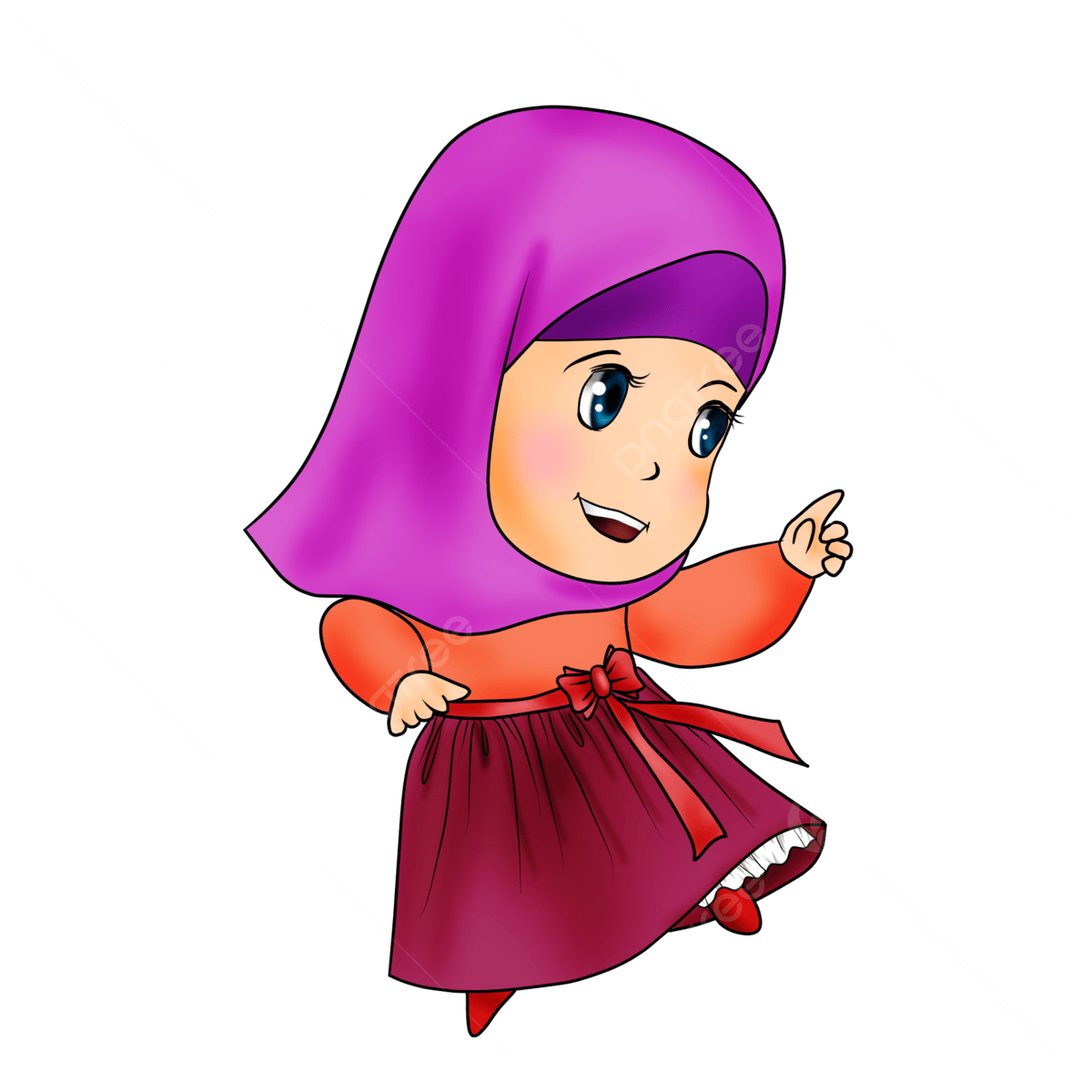 Wallpaper #Gr11oZcBxtB1RJ-KLbaW154 Hijab Chibi Png Image Chibi Muslim Girl with Purple Hijab Hijab Bilarasa