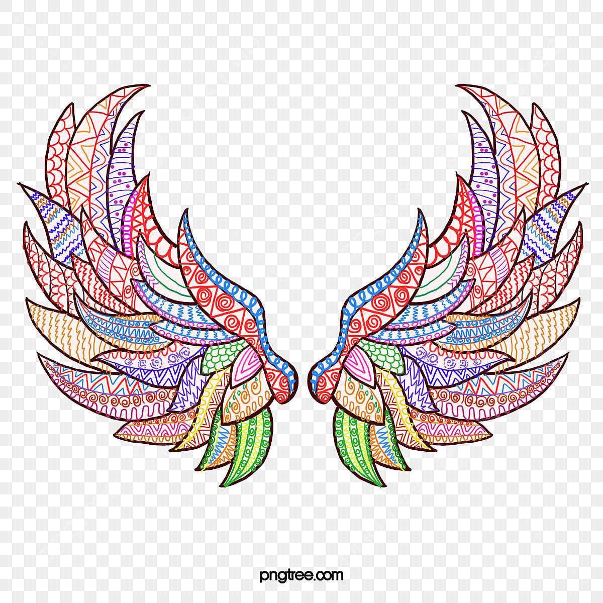 Wallpaper #Oh27K5MBlOZrFDOkUMjc145 Abstract Wings Png Transparent Abstract Color Pattern Wings Abstract