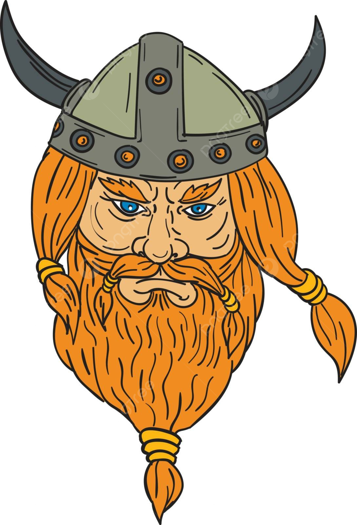 Wallpaper #1zEZNpMB5zzyi_yY1Vho329 Norseman Viking Warrior Head Drawing Barbarian Beard Illustration