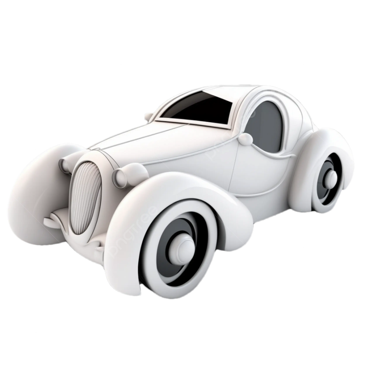 Wallpaper #LWhDF5MBSpphPi3-4A7T277 Estereo De Coche De Dibujos Animados En Blanco Y Negro Modelo 3D Png
