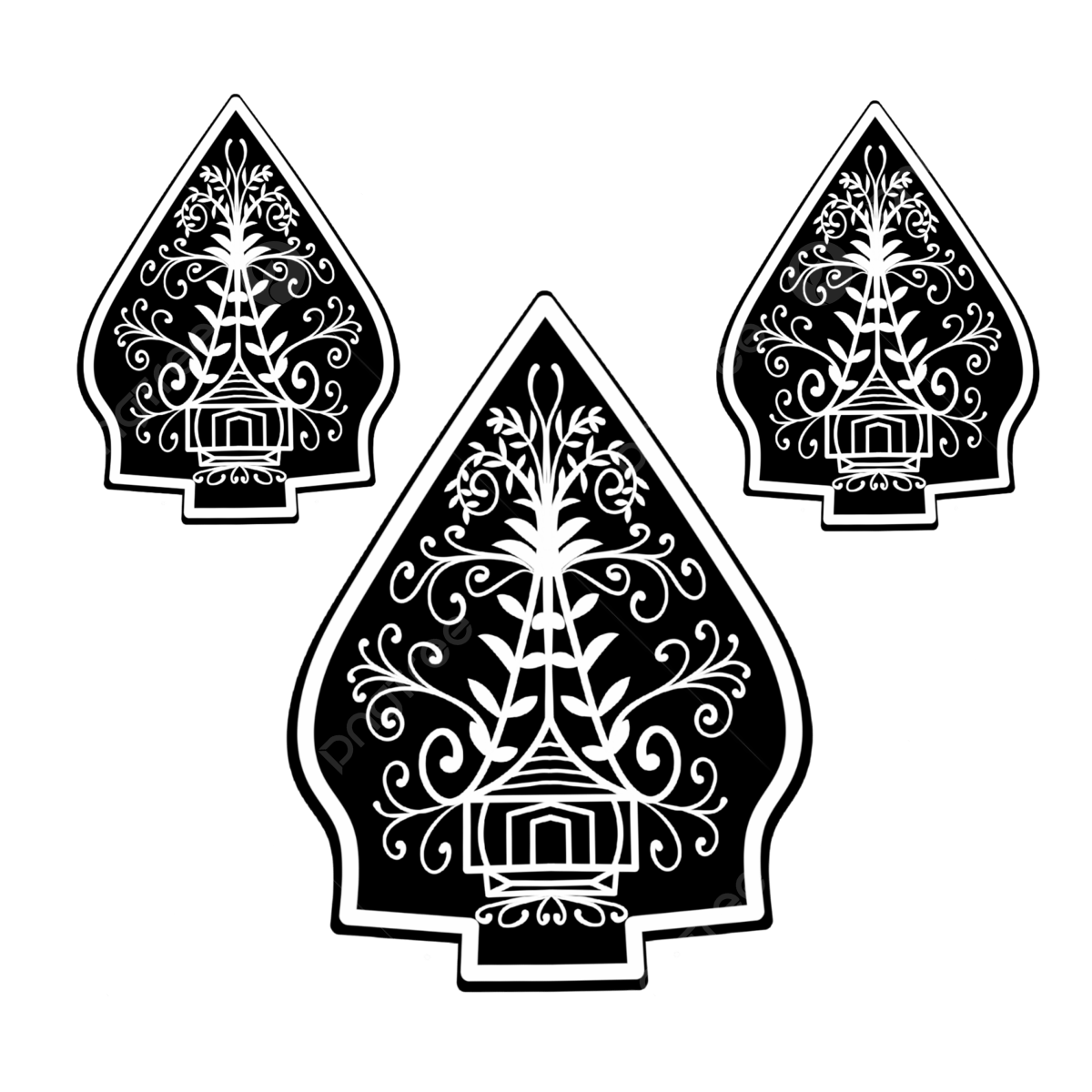 Wallpaper #3u9SS5MBMN-XEVvV5jqo226 Free Download Silhouette of Gunungan Wayang Mountains Batik Puppet