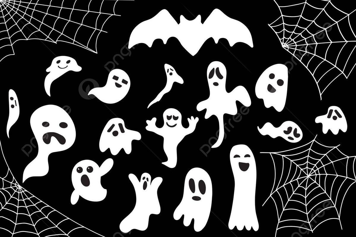 Wallpaper #yPSDOpMBKFX8bn3rKHjx335 Batweb and Ghosts Halloween Background Silhouette Spider Symbol Vector