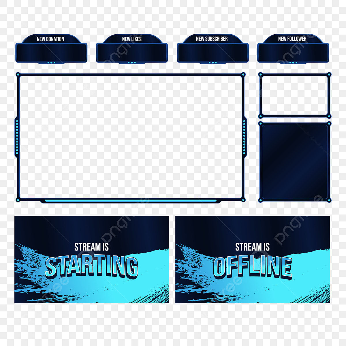 Wallpaper #Y88FO5MBOBUYluQYwLqS113 Live Lives Clipart Vector Live Steaming Overlays Template for Twitch