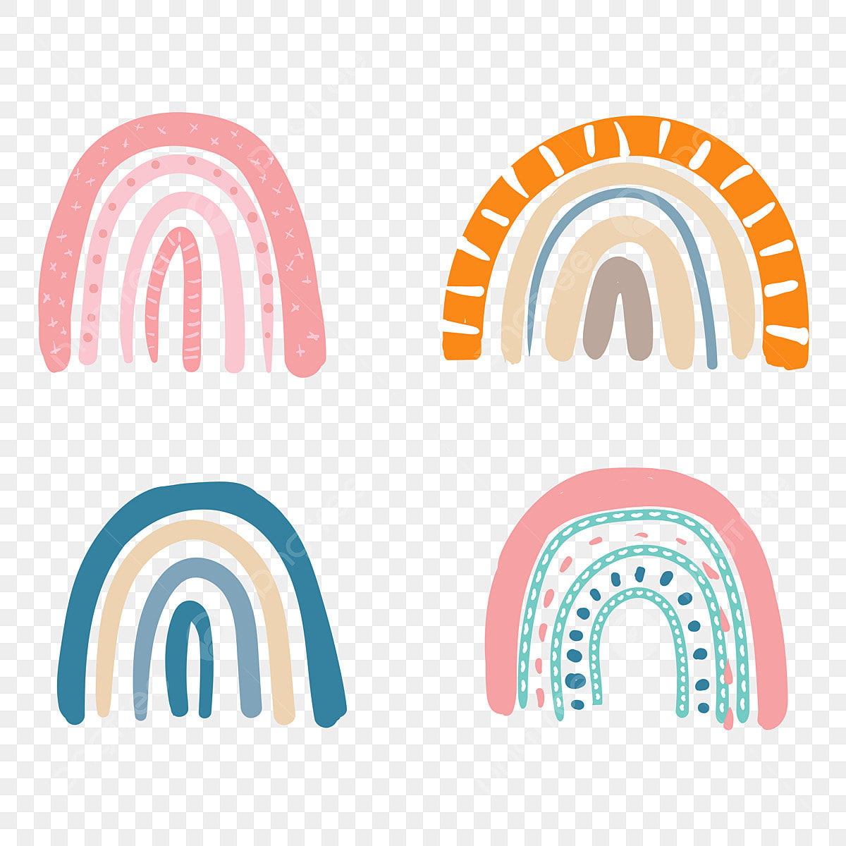 Wallpaper #_2eP9ZIBSpphPi3-1n_c194 Hand Drawn Rainbow Vector HD Images Hand Drawn Cute Rainbow