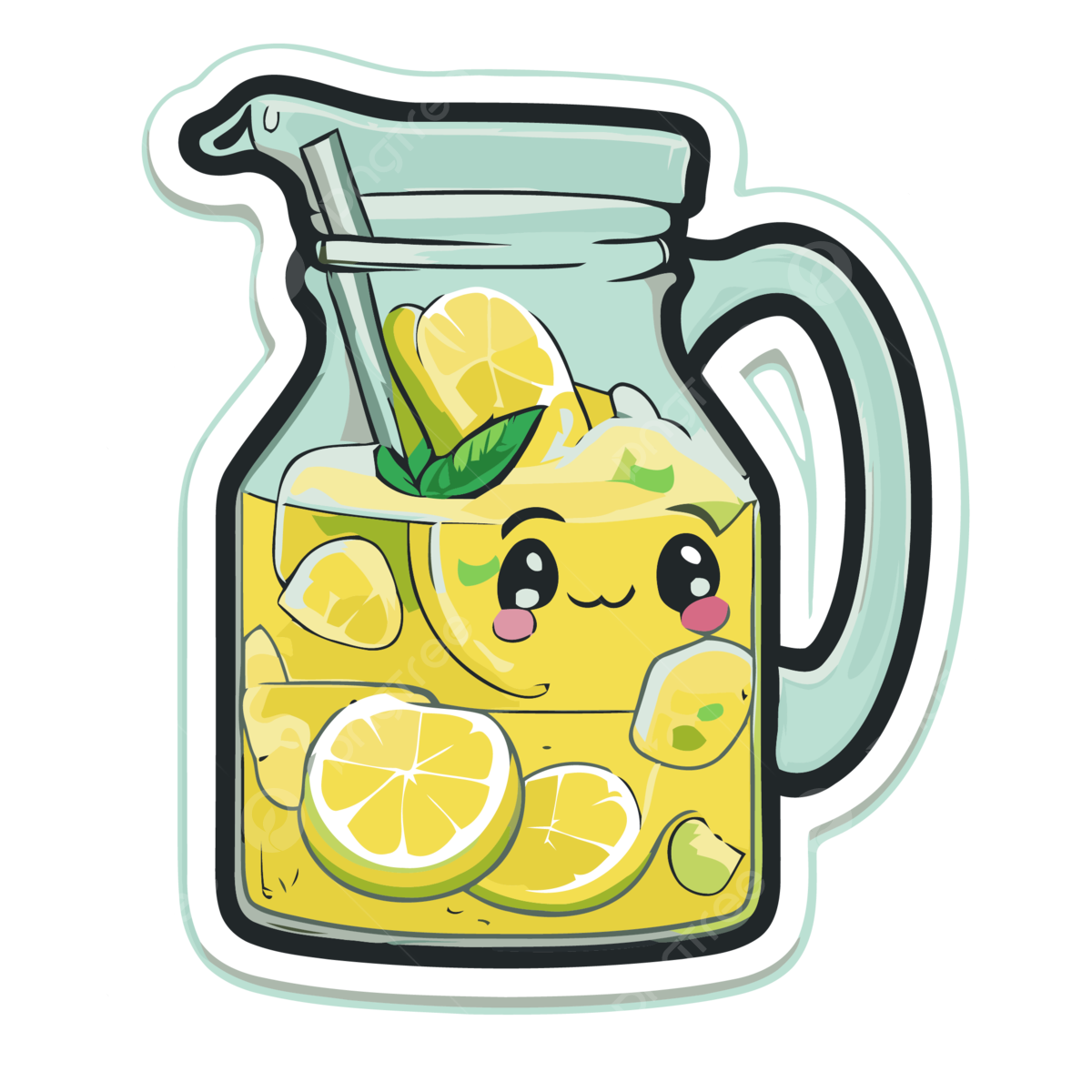 Wallpaper #3mcEEpMBSpphPi3-A_nF8 Lemonade Sticker Featuring a Cute Lemon Vector Clipart Lemonade