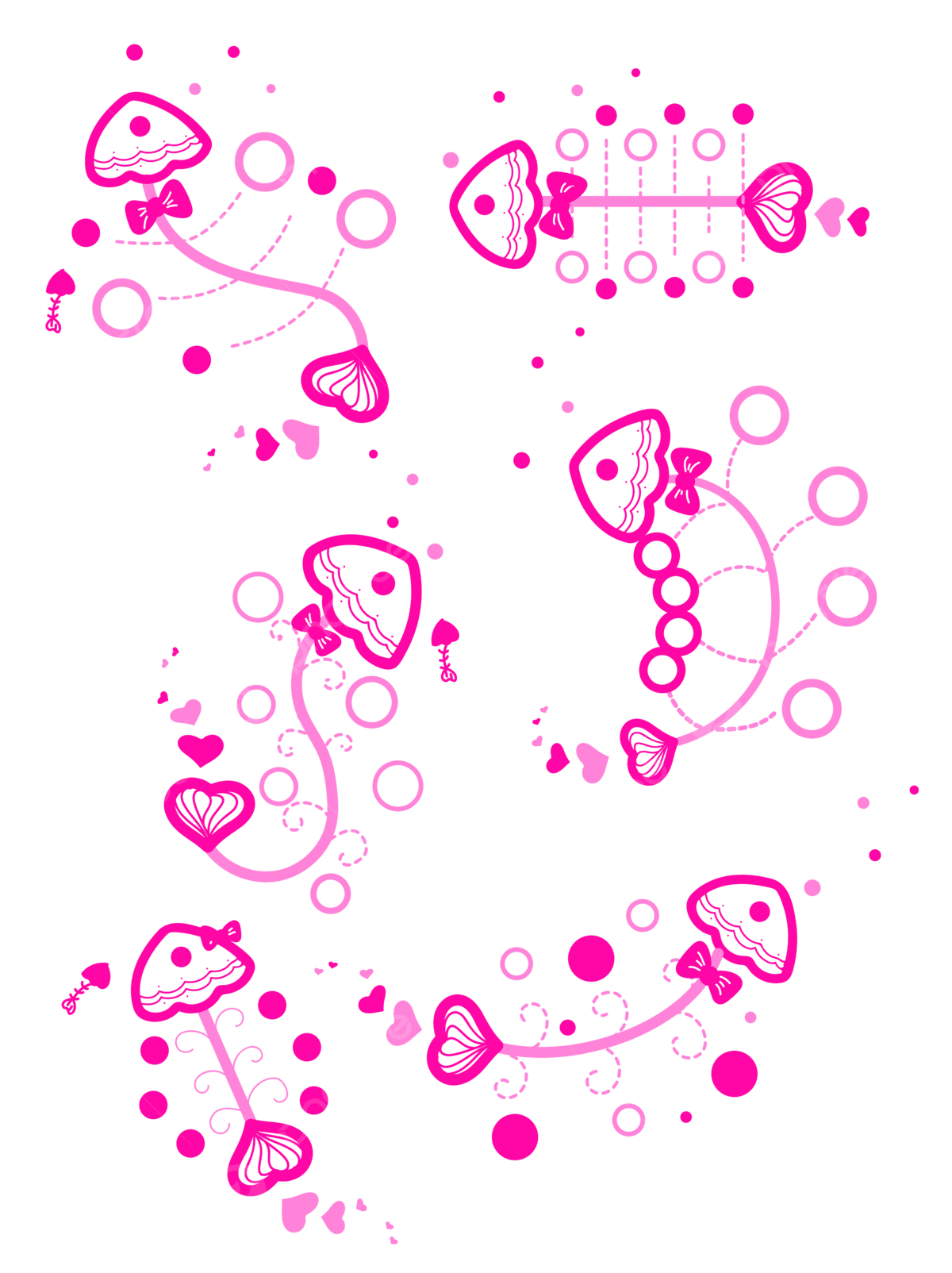 Wallpaper #OmeU-JIBSpphPi3-QYpX267 Fishbone Vector Png Images Super Cute Pink Fishbone Vector Material