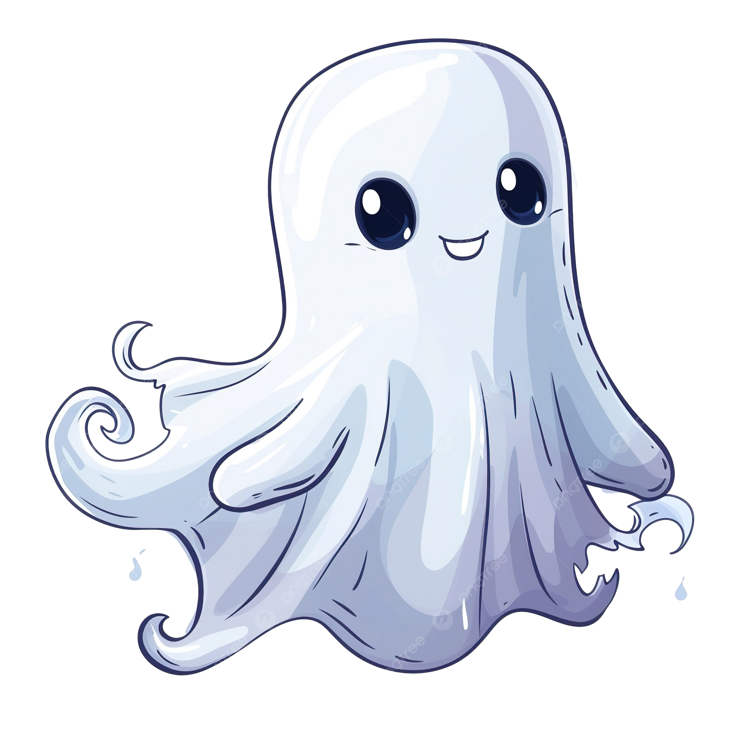 Wallpaper #q2cuCZMBSpphPi3-j854197 Cute Simple Ghost Long Tail Ghost Minimalism Simple Png Transparent