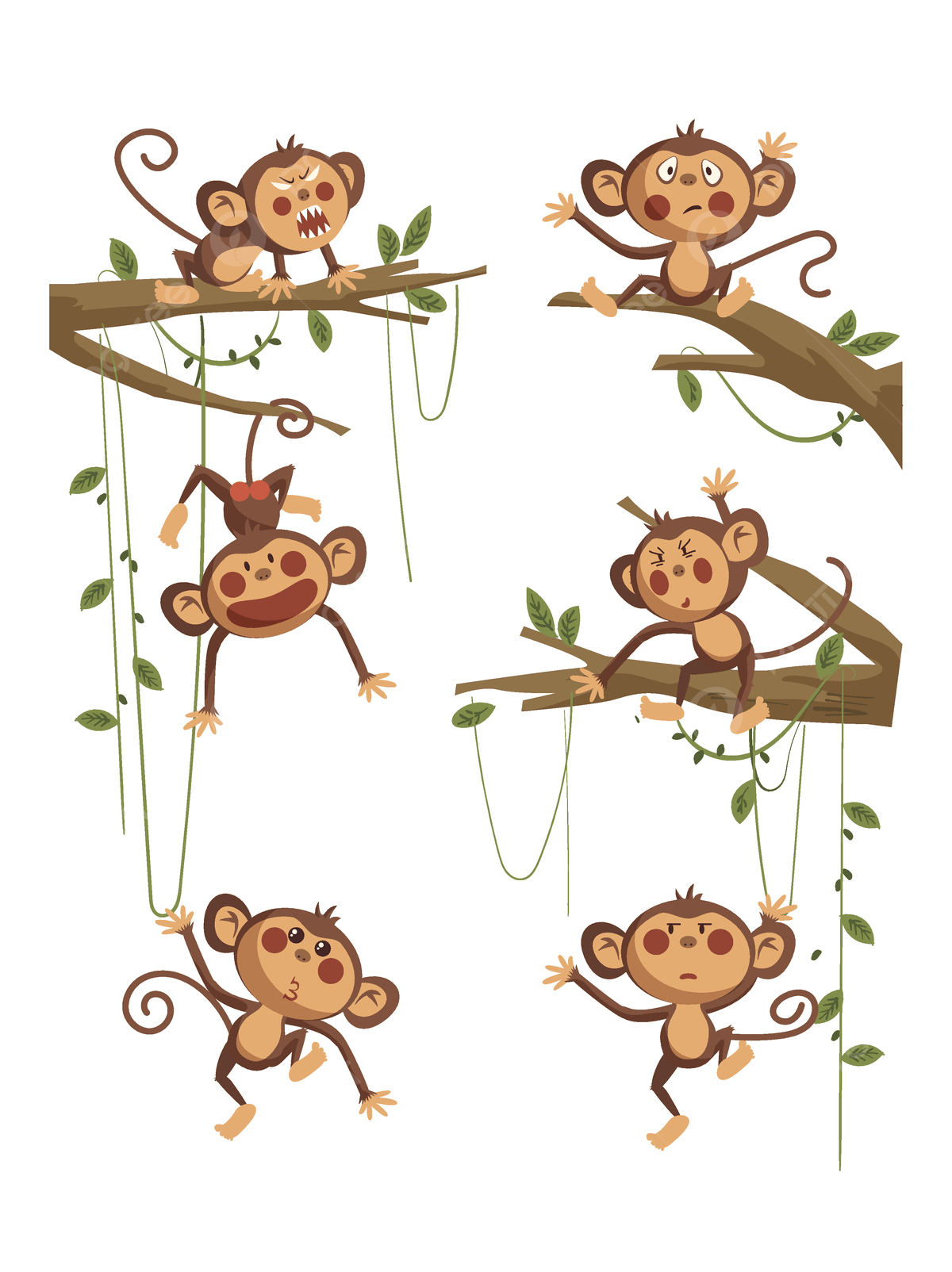 Wallpaper #fHfzJ5MB-pgBXx602qgy358 Monkey Jungle Clipart Graphic Vector Jungle Clipart Graphic Png and