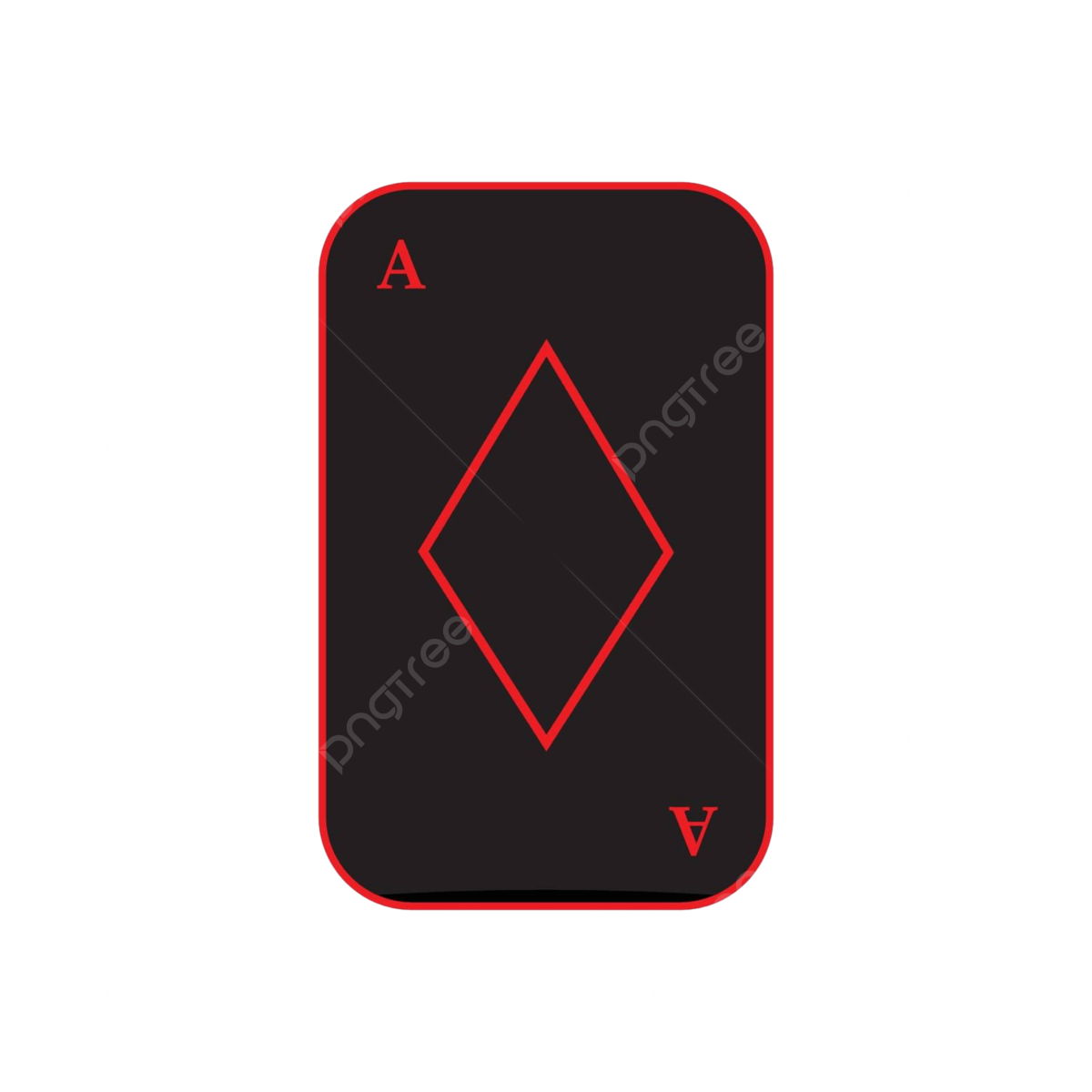 Wallpaper #n2fA7pIBSpphPi3-gV49139 Black Diamond Ace Playing Card with White Background for Easy