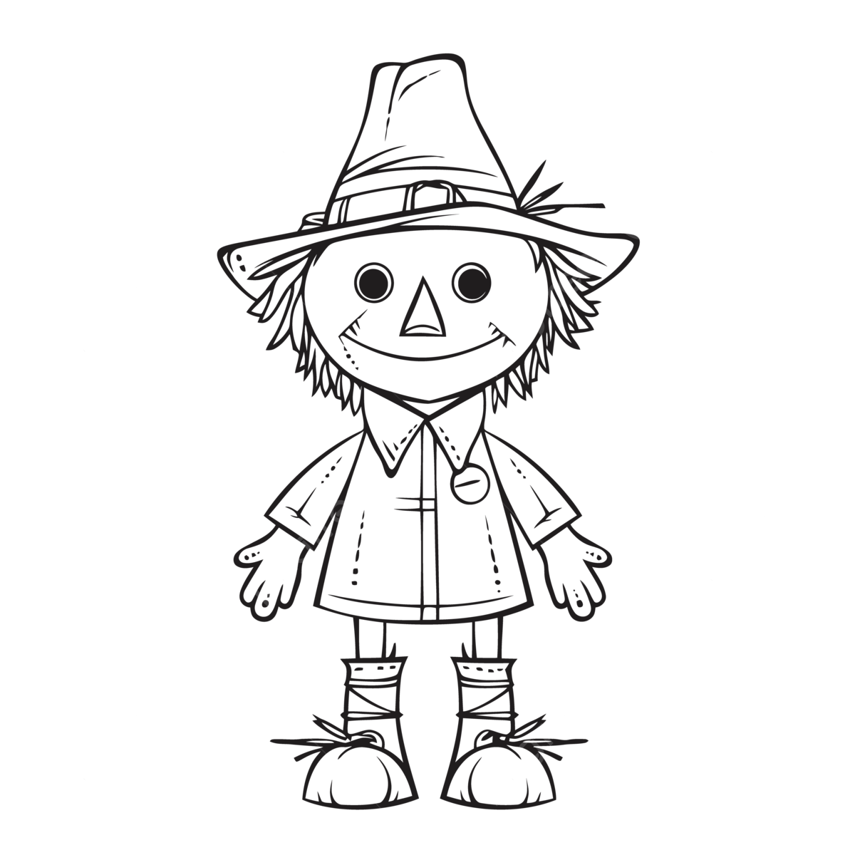 Wallpaper #p_DMfJcBi4JM6agGyB5B145 Scarecrow Coloring Page Free Printable Free Coloring Sheet Printables