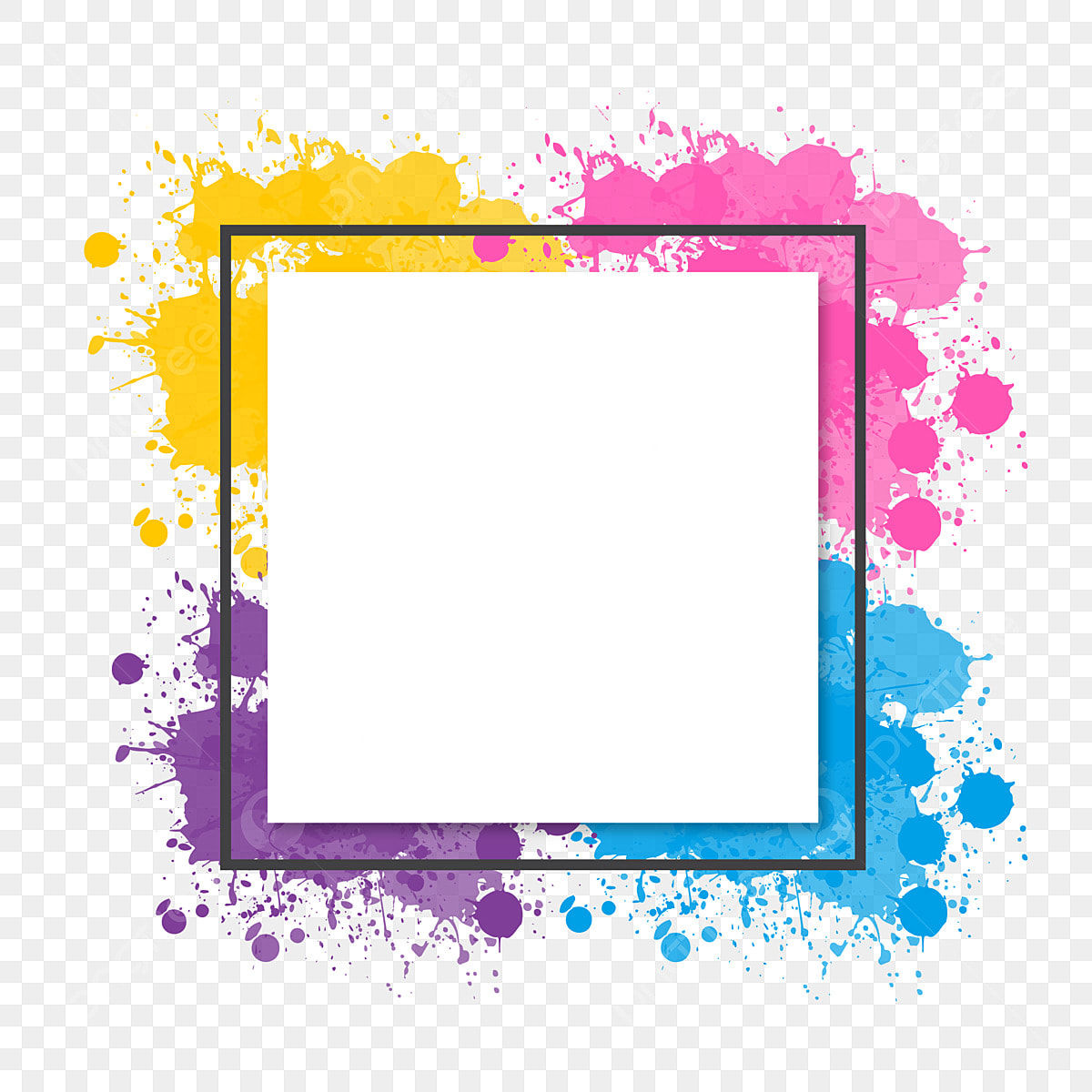 Wallpaper #_wM6Y5MBpyOg8YnEo9Sb316 Dynamic Coloridos Estilos Modernos Splash Frame Y Frontera Png Dibujos