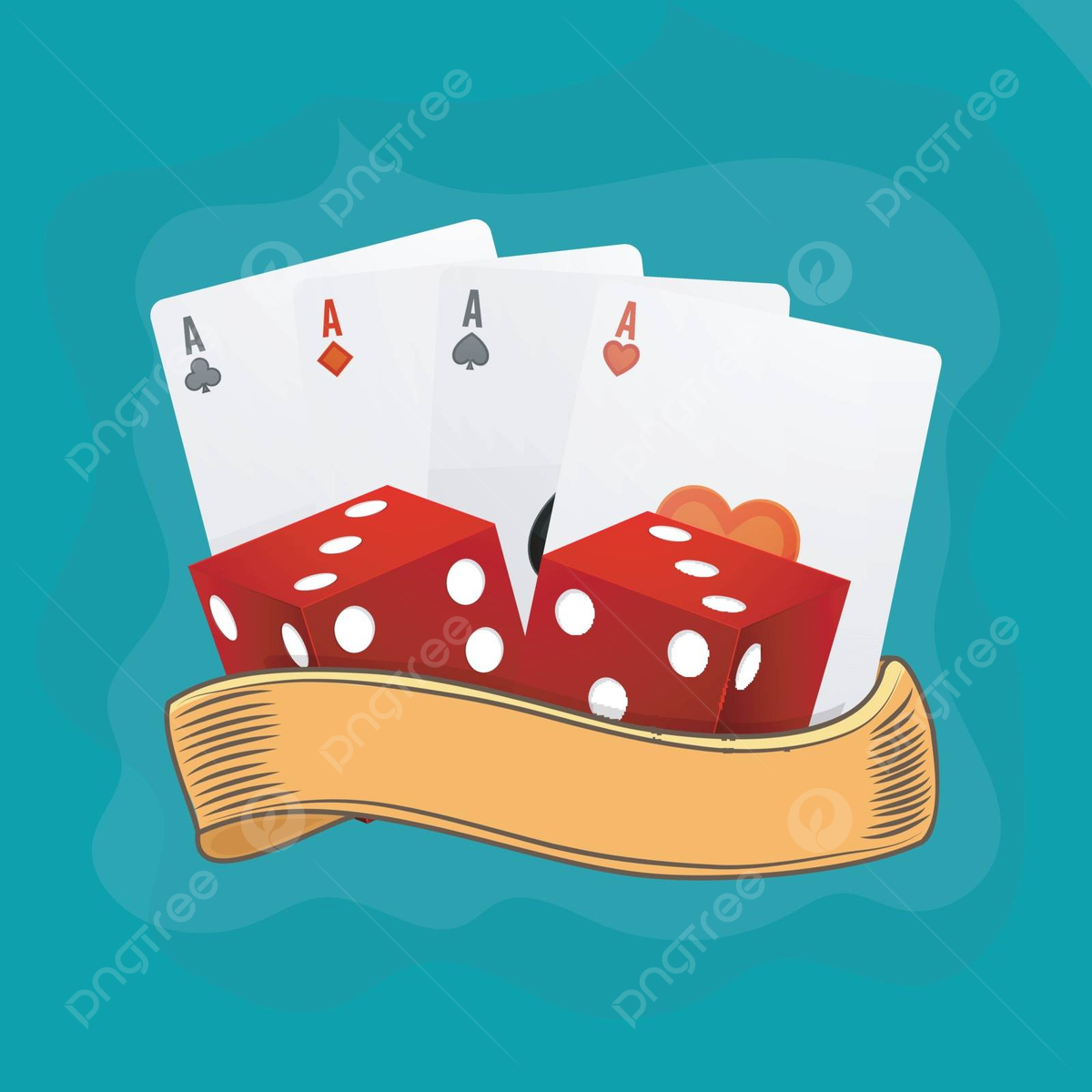 Wallpaper #n2fA7pIBSpphPi3-gV49201 Ace Playing Cards with Red Dices Vegas Game Risk Vector Vegas Game