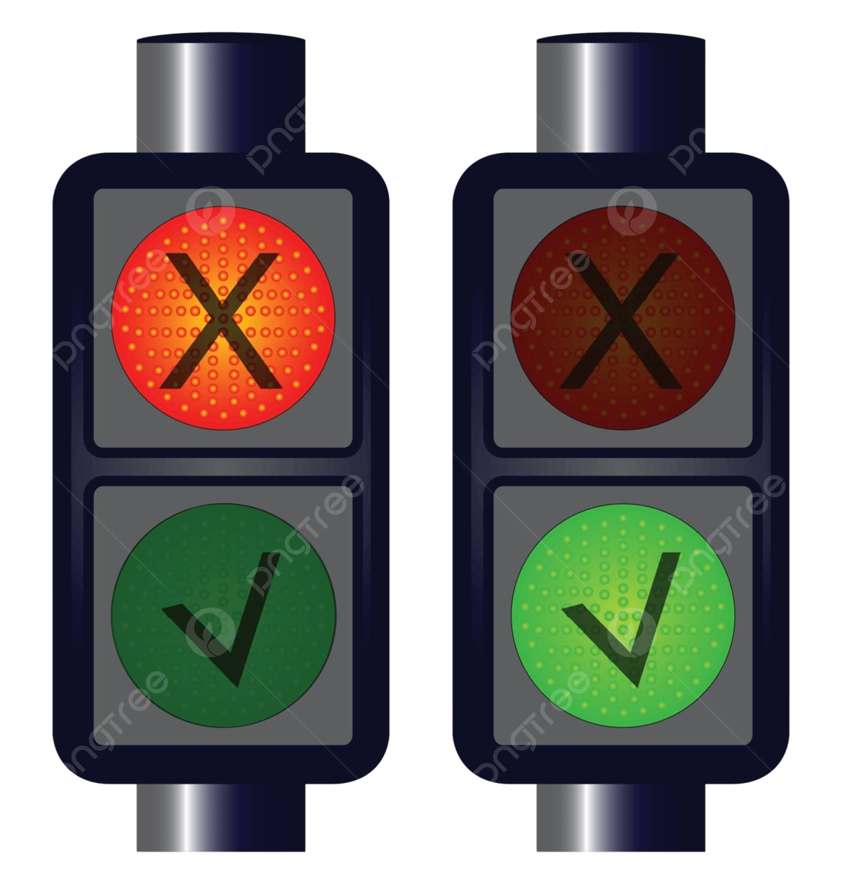 Wallpaper #wWh_I5MBSpphPi3-JTVO165 Tick Cross Traffic Lights Traffic Signals Tick Illustration Vector