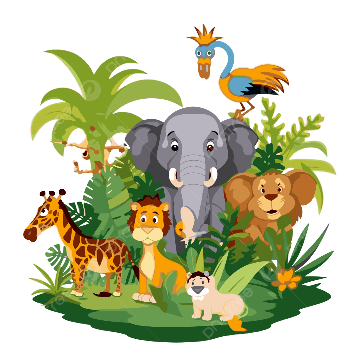 Wallpaper #cXfyJ5MB-pgBXx60MKiM76 Cartoon Jungle Animals Clipart