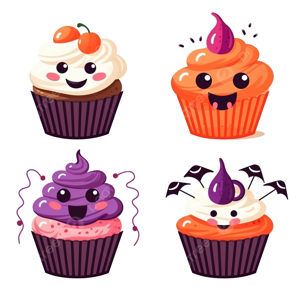 Wallpaper #SfS5OZMBKFX8bn3rL3dx299 Happy Halloween Creepy Cupcakes with Eye Spider Ghost Png