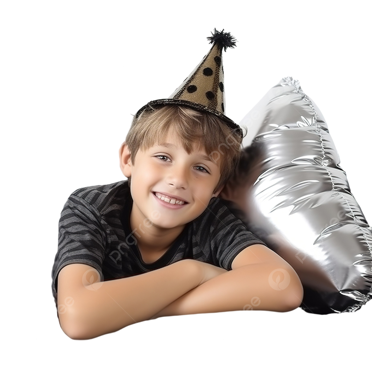 Wallpaper #xGc-AJMBSpphPi3-3KX-259 Happy Cute Boy Reclining on Sofa Front of Halloween Party Decoration