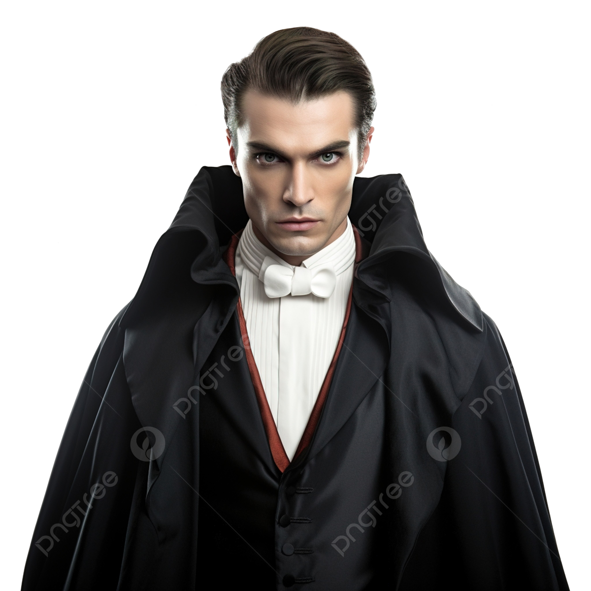 Wallpaper #UEBvMJMBJhL2WPbav8H-381 Guy in the Halloween Costume of Count Dracula is Looking at the Camera