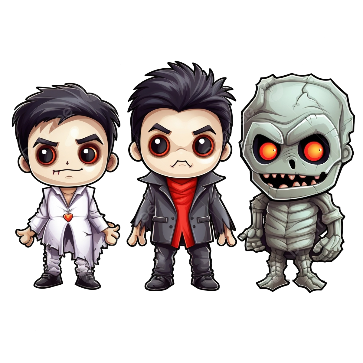 Wallpaper #UEBvMJMBJhL2WPbav8H-309 Halloween Label Kids Costume Dracula Mummy Frankenstein Dracula