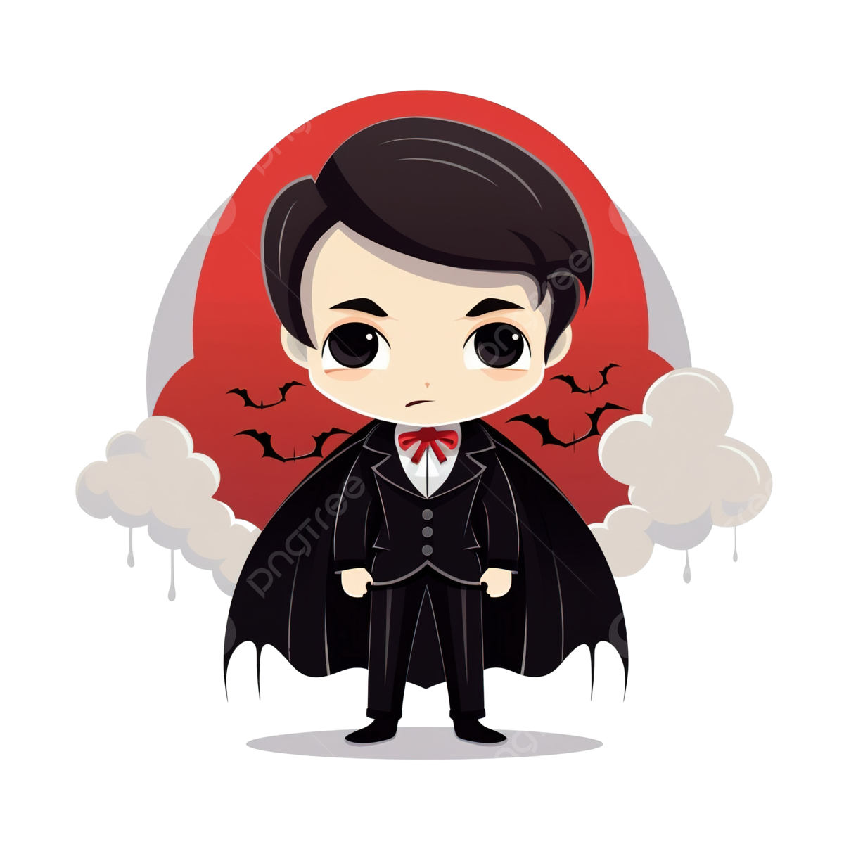 Wallpaper #UEBvMJMBJhL2WPbav8H-406 Halloween Dark Illustration with Boy Disguise of Dracula Scary Creepy
