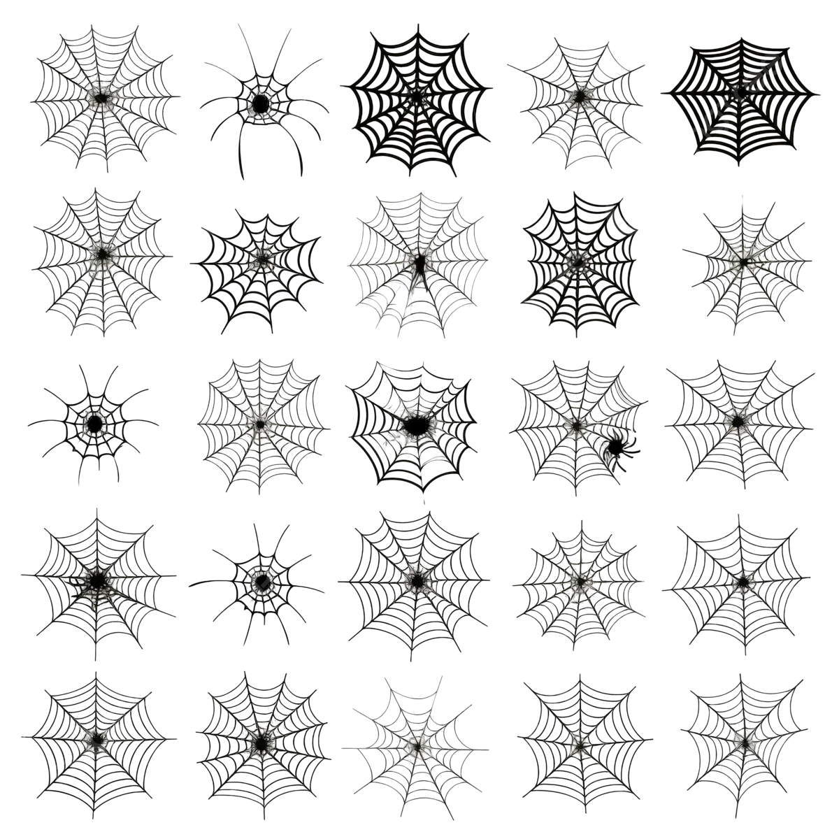 Wallpaper #52dP85IBSpphPi3-BnRA158 Halloween Spider Web Vector Set Cobweb Decoration Elements Isolated