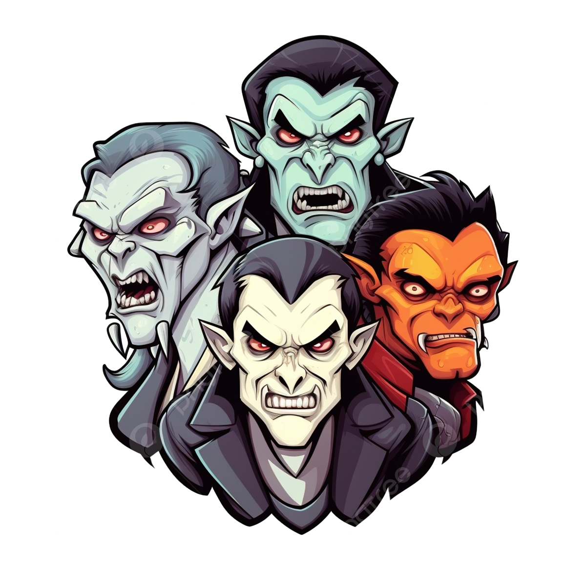 Wallpaper #UEBvMJMBJhL2WPbav8H-351 Halloween Monsters Universe Sticker of Count Dracula Frankenstein