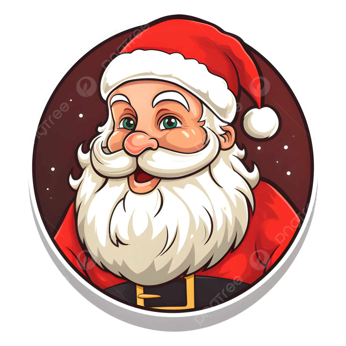 Wallpaper #lTGnNZMB5zzyi_yYH1f-283 Cute Santa Claus Sticker Vector Cute Santa Claus Santa Claus Sticker