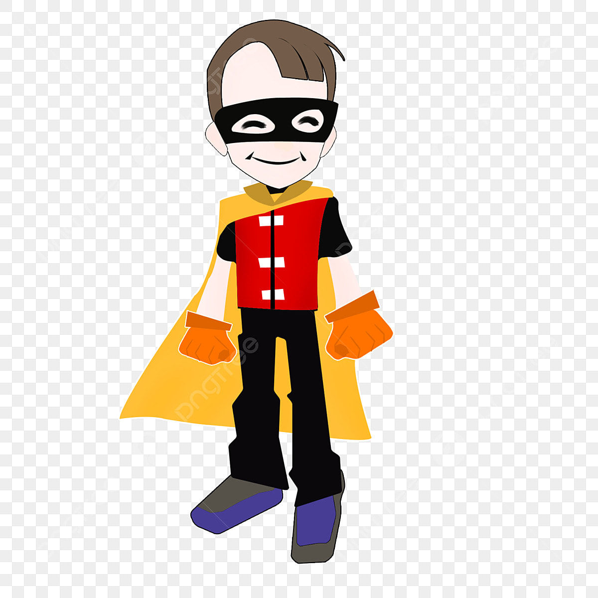 Wallpaper #tRqRTpMB1yWOL4qg2X2v174 Little Batman Clipart Transparent Png HD Cloak Eye Mask Sunshine Boy