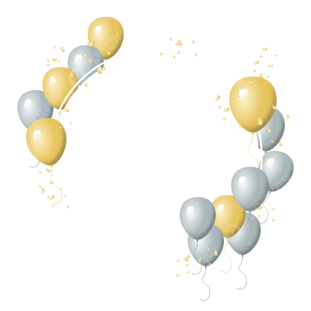 Wallpaper #3DG7NZMB5zzyi_yYq1fz189 Cute Pastel Gold and Grey Circle Balloon Border for Birthday Birthday